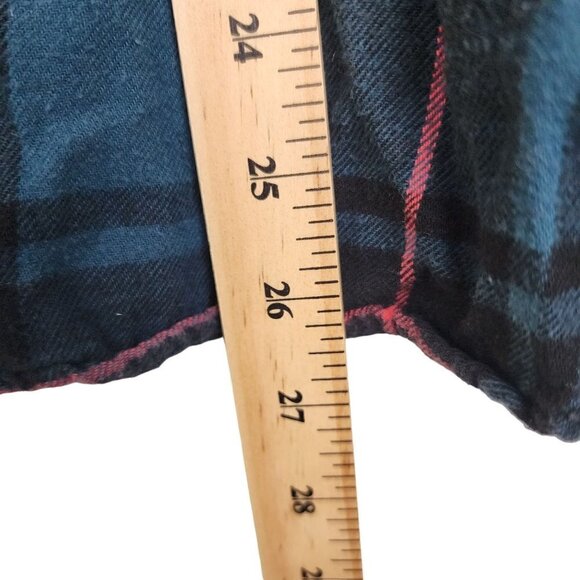 TNA Womens Soft Flannel Shirt Oversized Fit Plaid Size XS - Picture 8 of 10